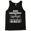 never underestimate an old man who was born in august Tank Top