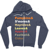 fall helvetica Zipper Hoodie