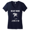 beast mode Women's V-Neck T-Shirt