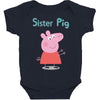 peppa pig sister pig Baby Bodysuit