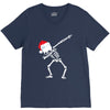 skeleton dabbing christmas V-Neck Tee