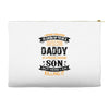 Super Cool Daddy Of A Freaking Awesome Son Accessory Pouches
