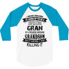 Super Cool Gran Of A Freaking Awesome Grandson 3/4 Sleeve Shirt
