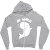 oh whale! Zipper Hoodie