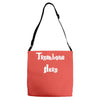 trombone hero funny music Adjustable Strap Totes