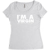 i'm a virgin but this is an old shirt Women's Triblend Scoop T-shirt