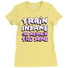 train insane or remain the same Ladies Fitted T-Shirt