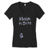Muggle On Board Navy Women's V-Neck T-Shirt