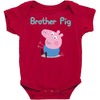 peppa pig brother pig Baby Bodysuit