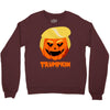 trumpkin funny donald trump pumpkin Crewneck Sweatshirt