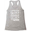 i tried to be good but then campfire was lit and there war wine Racerback Tank