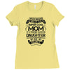 Super Cool Mom Of A Freaking Awesome Daughter Ladies Fitted T-Shirt