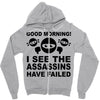 good morning Zipper Hoodie