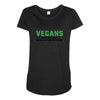 Vegans We're Not Crazy We're Just From The Future Maternity Scoop Neck T-shirt