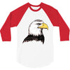 bald eagle 3/4 Sleeve Shirt