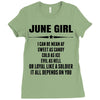 Super June Girl Ladies Fitted T-Shirt