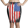 sa distress flag cool american Pencil Skirts