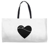 black heart Weekender Totes