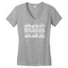 bikesexual i'll ride just about anything Women's V-Neck T-Shirt