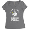 chicken nugget scientist Women's Triblend Scoop T-shirt
