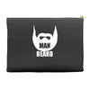 man beard funny mens Accessory Pouches