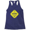 warning may...talking about fishing Racerback Tank