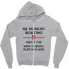 breakfast workout routine girls muscle top Zipper Hoodie