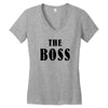 The Boss - The Real Boss Women's V-Neck T-Shirt