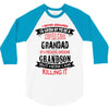 Super Cool Grandad Of A Freaking Awesome Grandson 3/4 Sleeve Shirt