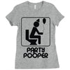 party pooper Ladies Fitted T-Shirt
