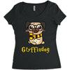 gryffindog pug Women's Triblend Scoop T-shirt