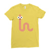 cacing bae senyum Ladies Fitted T-Shirt