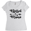 Blessed Mama Women's Triblend Scoop T-shirt
