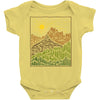 mountain line Baby Onesie