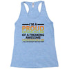 i'm a proud father in law Racerback Tank
