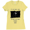 Stay Awake (f95) Ladies Fitted T-Shirt
