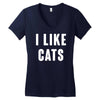i like cats Women's V-Neck T-Shirt