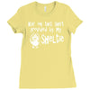 sheltie hair Ladies Fitted T-Shirt