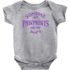 someone left paw prints on my heart Baby Onesie