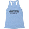 There Are Wwo Types Of People in This World Racerback Tank