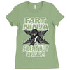 funny rfart ninja Ladies Fitted T-Shirt