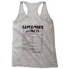 September Girl Facts Libra Racerback Tank