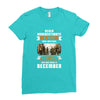Never Underestimate A Man Who Watches The 100 And Was Born in December Ladies Fitted T-Shirt