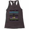 you can't buy happiness, but you can adopt a cat and that's pretty muc Racerback Tank