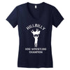 hillbilly hog wrestling champ Women's V-Neck T-Shirt