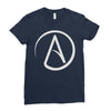 atheist atheism atheismus Ladies Fitted T-Shirt