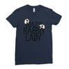 crazy rabbit lady Ladies Fitted T-Shirt