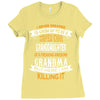 Super Cool Granddaughter Of A Freaking Awesome Grandma Ladies Fitted T-Shirt