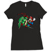 raphael meets mario Ladies Fitted T-Shirt