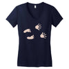 Guess What? - Baby Inside Women's V-Neck T-Shirt